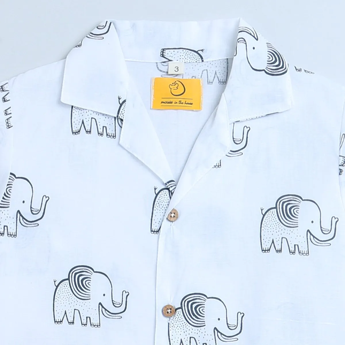 A Stomping Elephant- Unisex Kids Cotton Nightwear