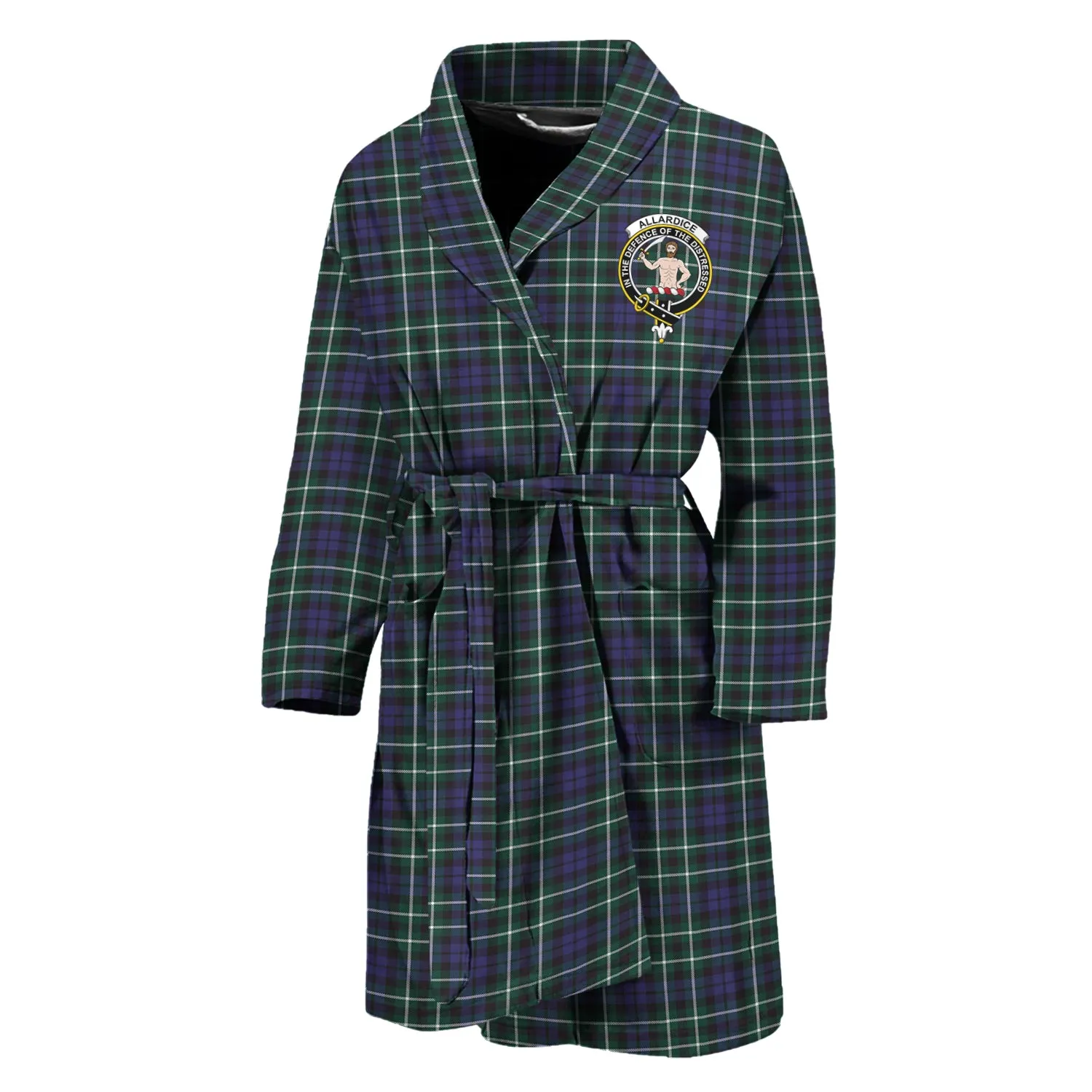 Allardice Tartan Bathrobe with Family Crest