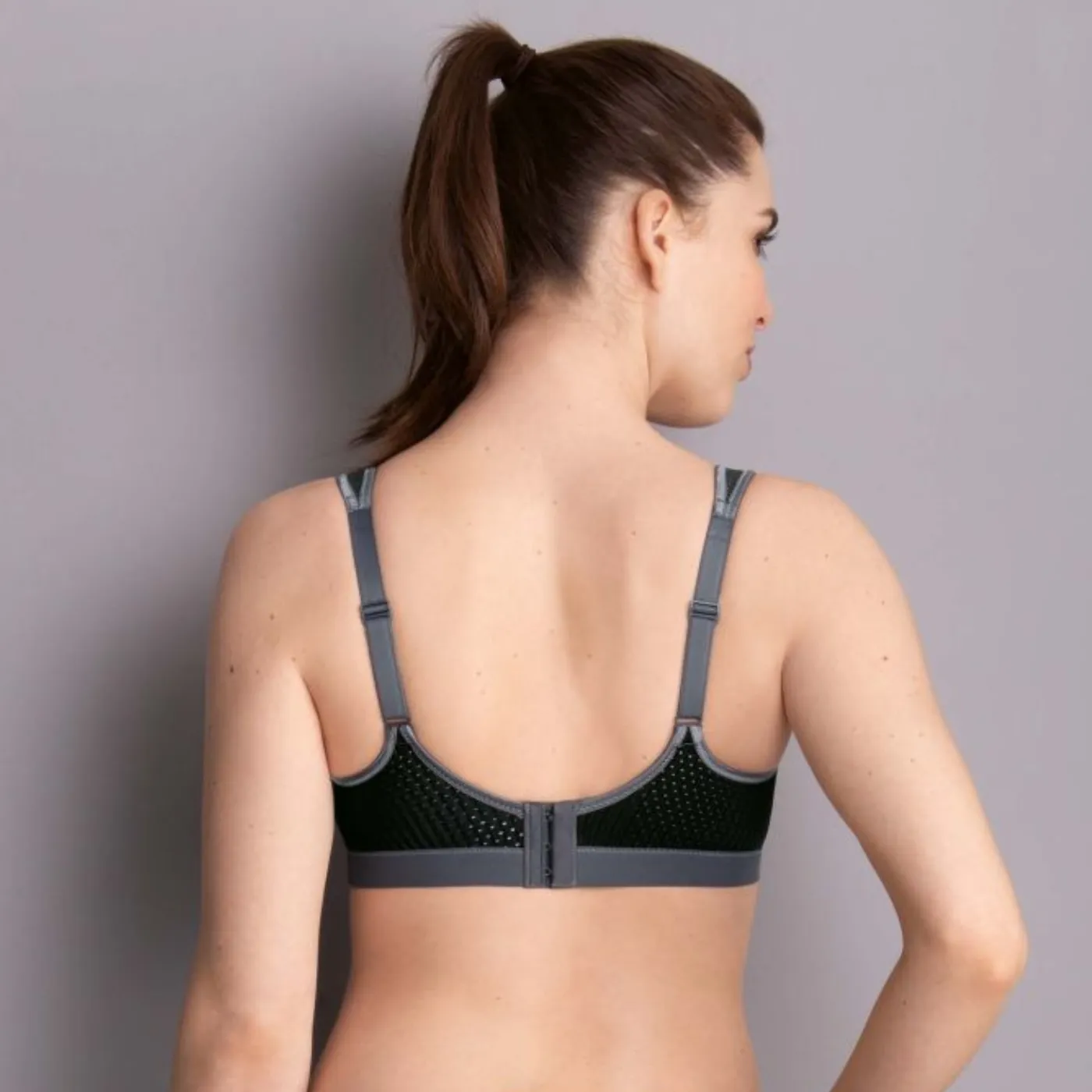 Anita Performance Maximum Support Sports Bra | Black & Grey