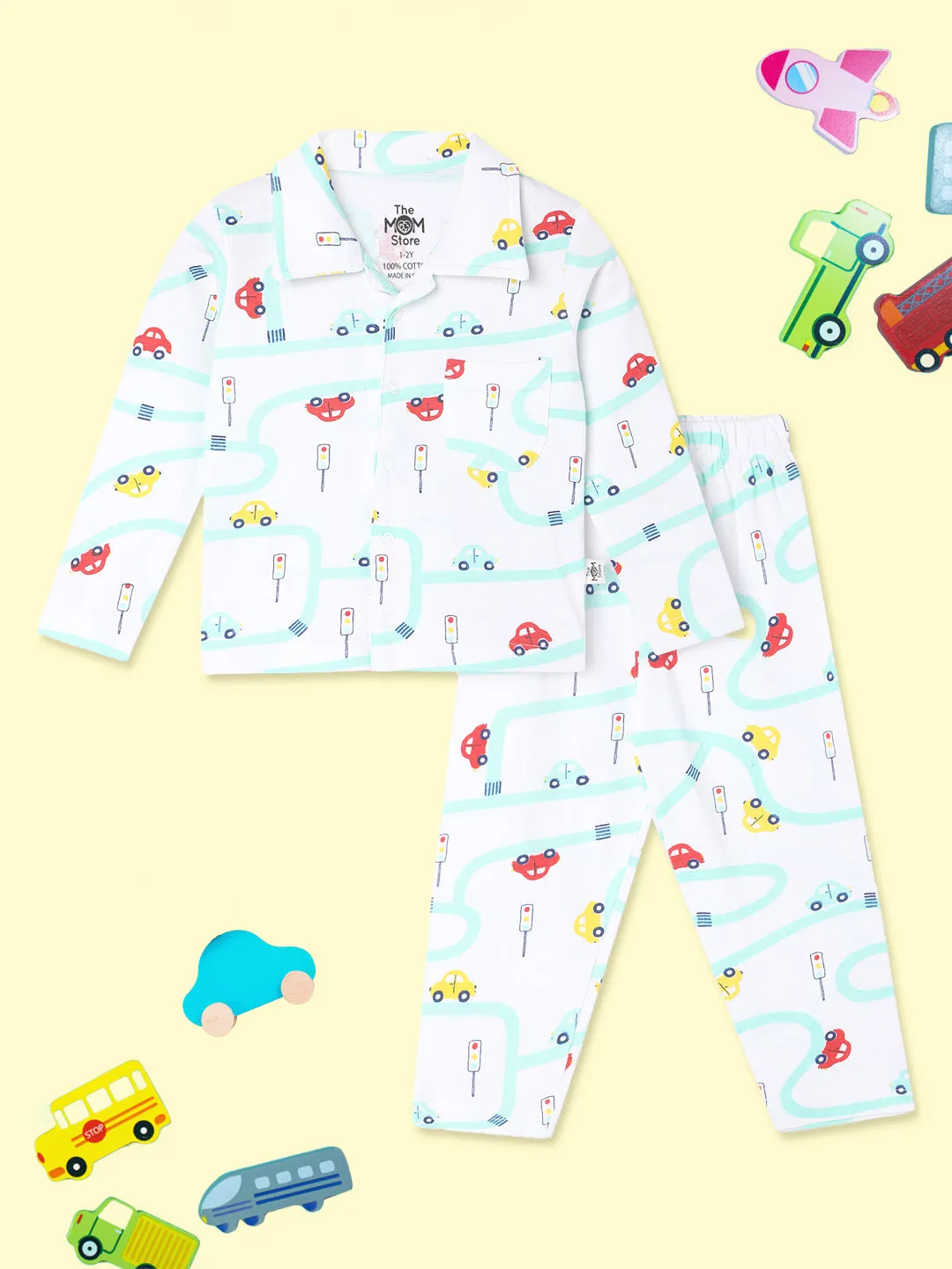 Baby and Kids Pajama Nightsuit Set - City Drive