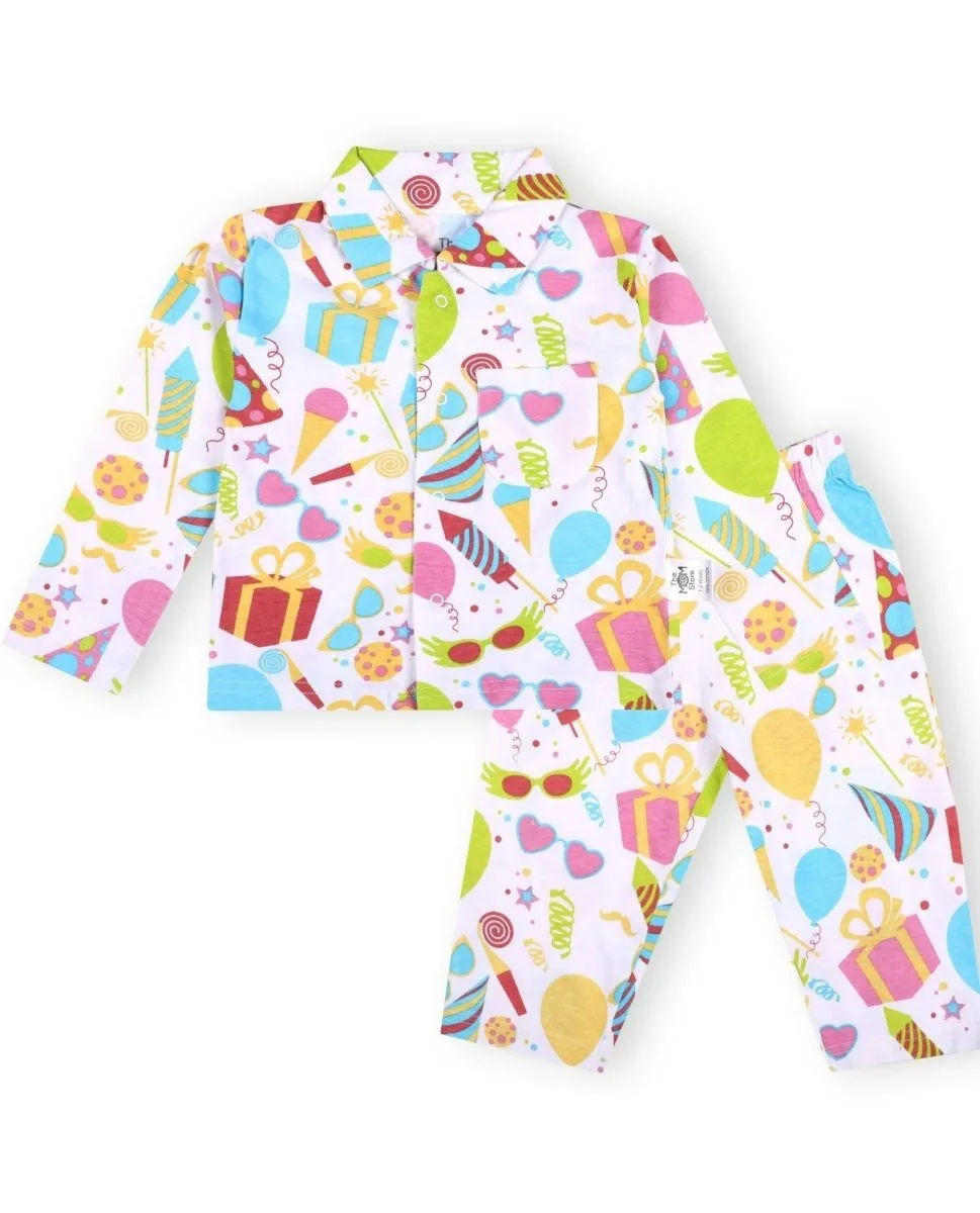 Baby and Kids Pajama Nightsuit Set - Pajama Party