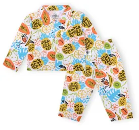 Baby and Kids Pajama Nightsuit Set - Sweet Tropical