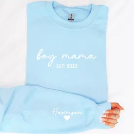 Boy Mama Established Personalised Year Sweatshirt