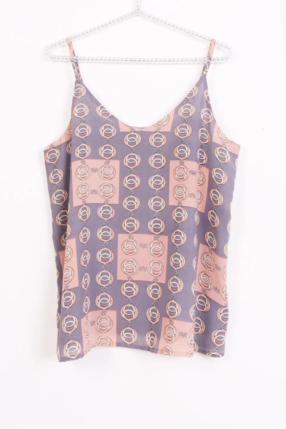 Chain Print Strappy Cami Top