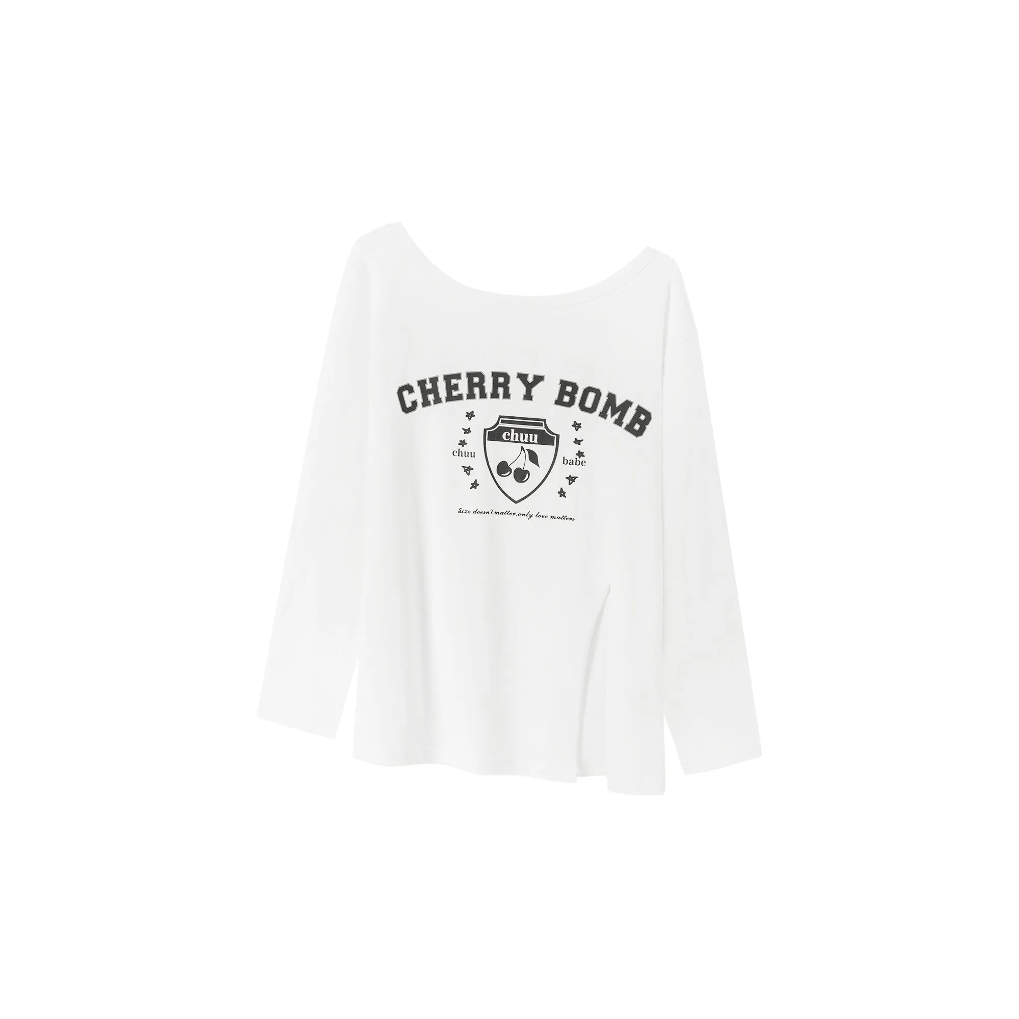 Cherry Bomb Split Loose Fit T-Shirt