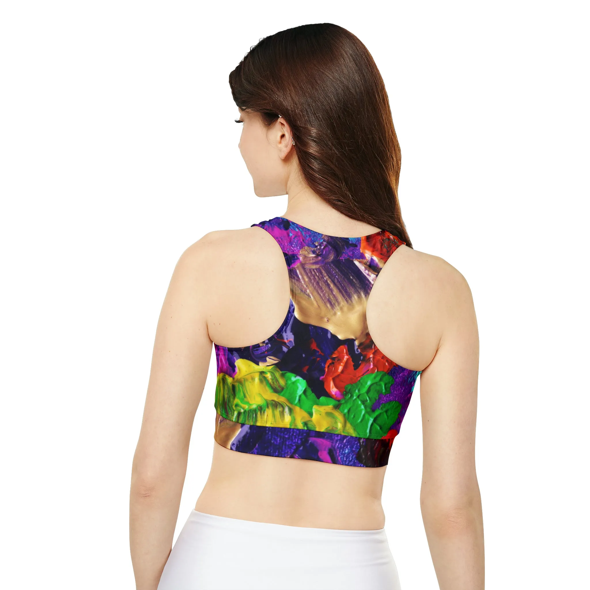 Color Paintings - Inovax Padded Sports Bra