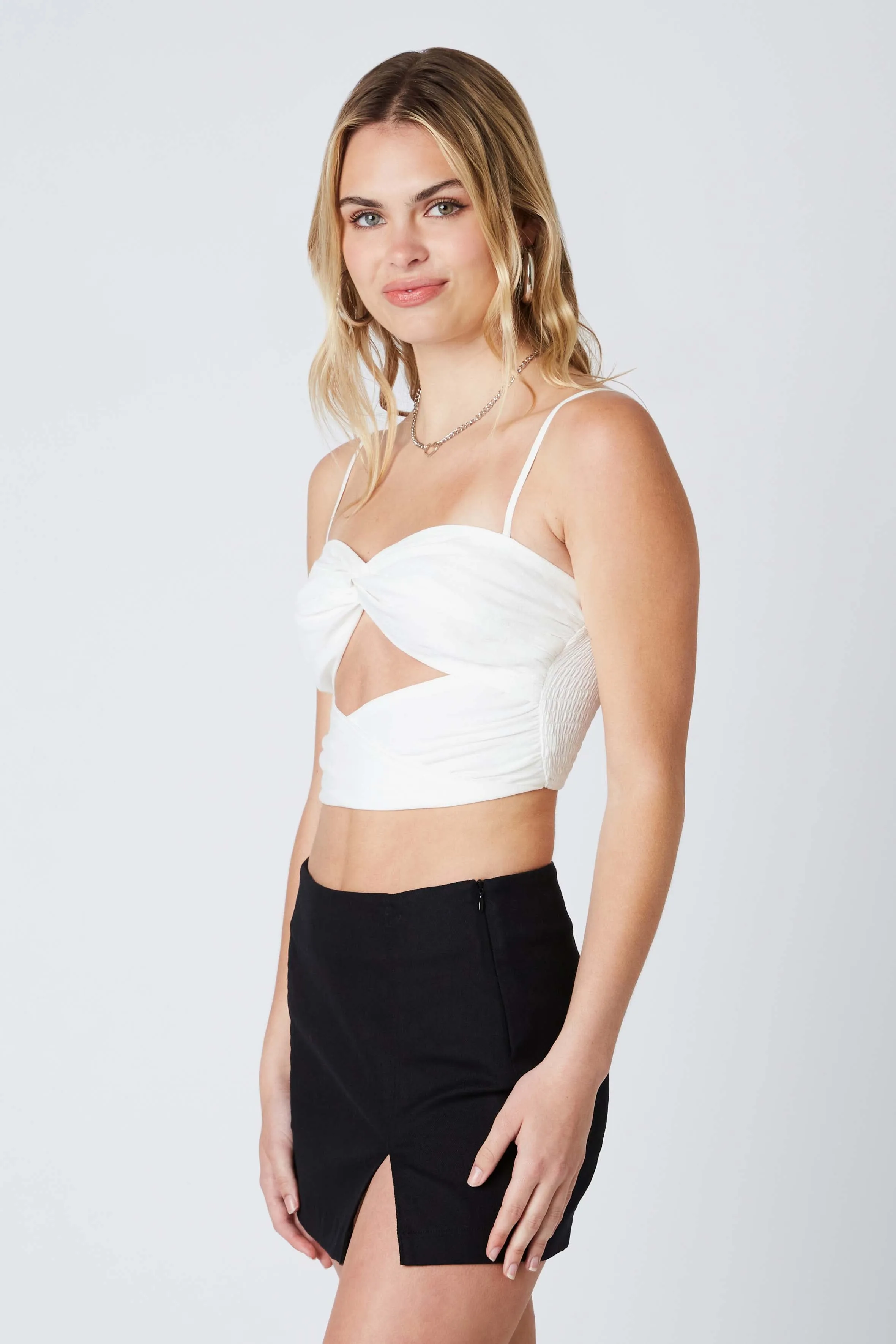 Cut Out Crop Top