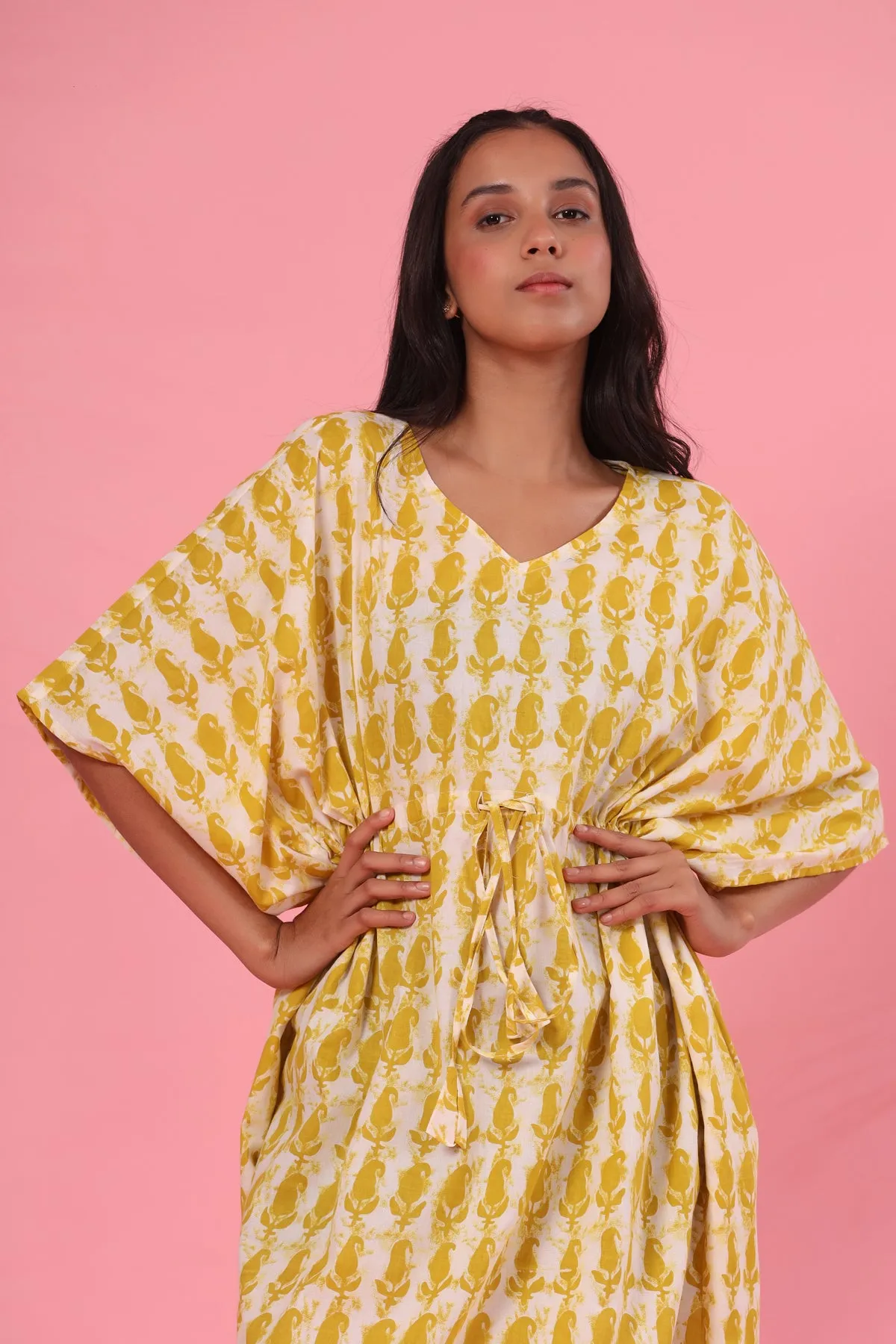 Daabu on Mustard Kaftan