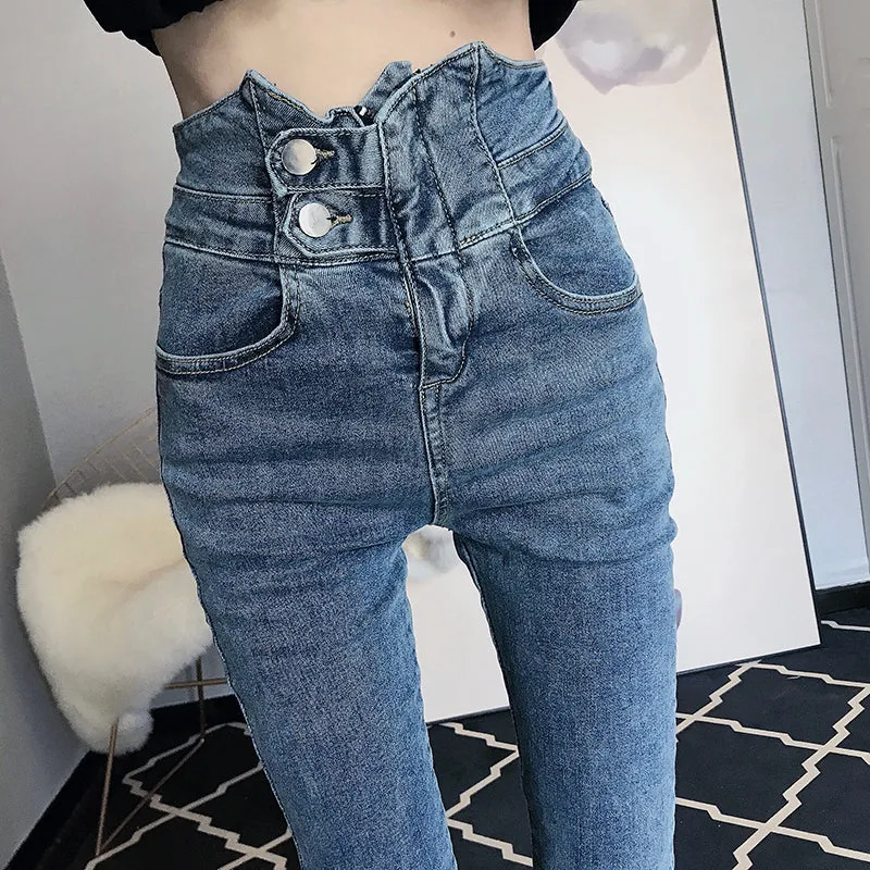 Denim High Waist Pants SD00413