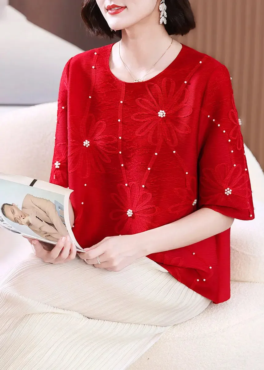 Embroidered Nail Bead T Shirts