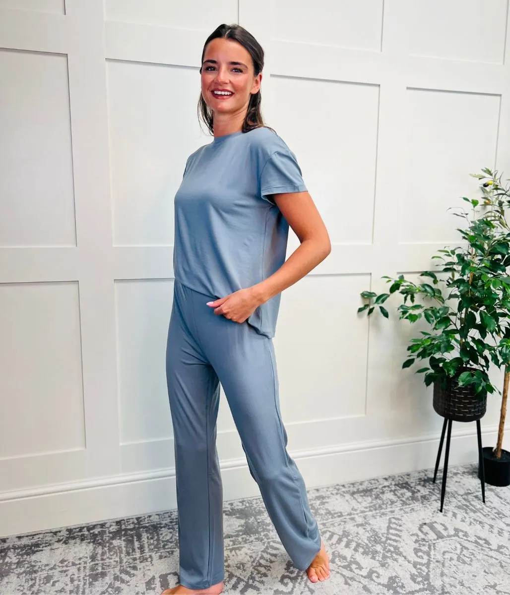 Grey Soft Loungewear Pyjama Set