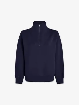 Hawley Half Zip Sweater Blue Nights