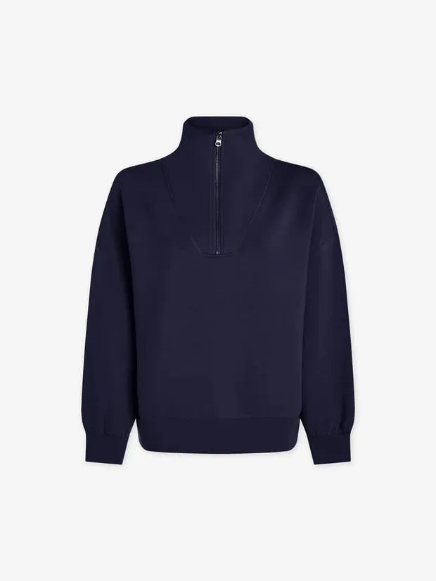 Hawley Half Zip Sweater Blue Nights