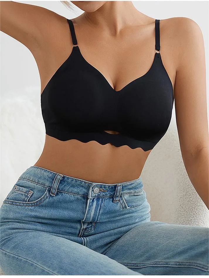 Hollow out Wireless Bra