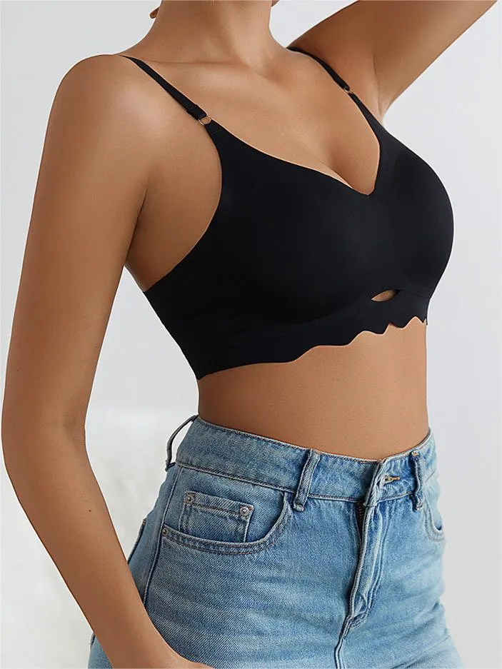 Hollow out Wireless Bra