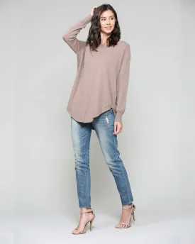 JOH Cashmere Sadie Top Mocha