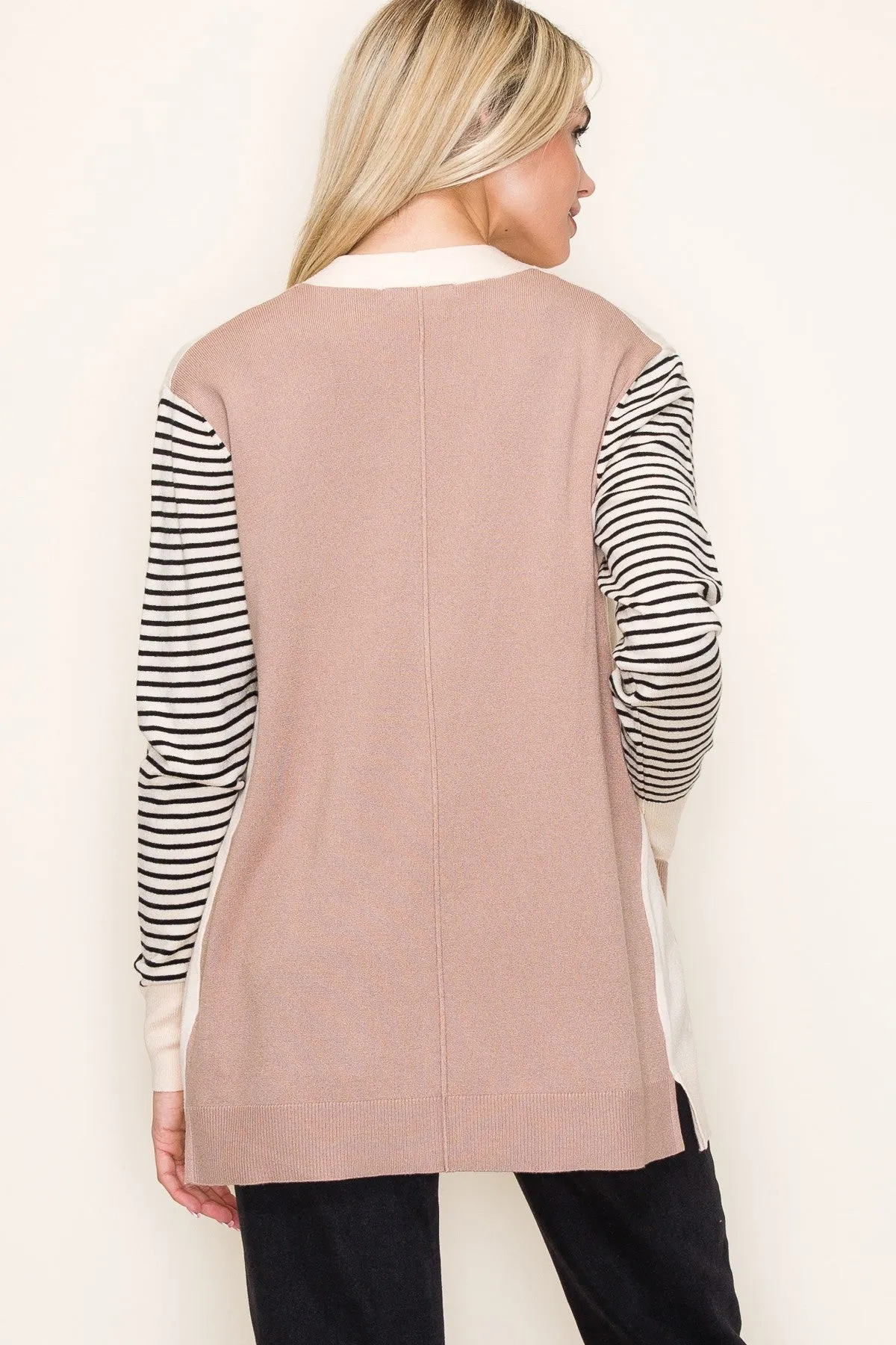 Jolly Stripe Sweater Cardigan