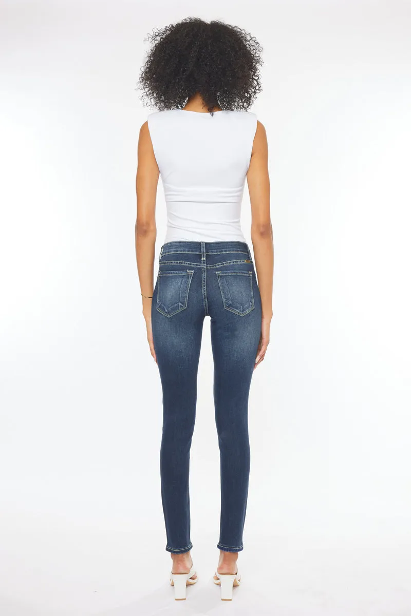 Kancan - Women's Mid Rise Super Skinny Jeans - Basic - KC7085