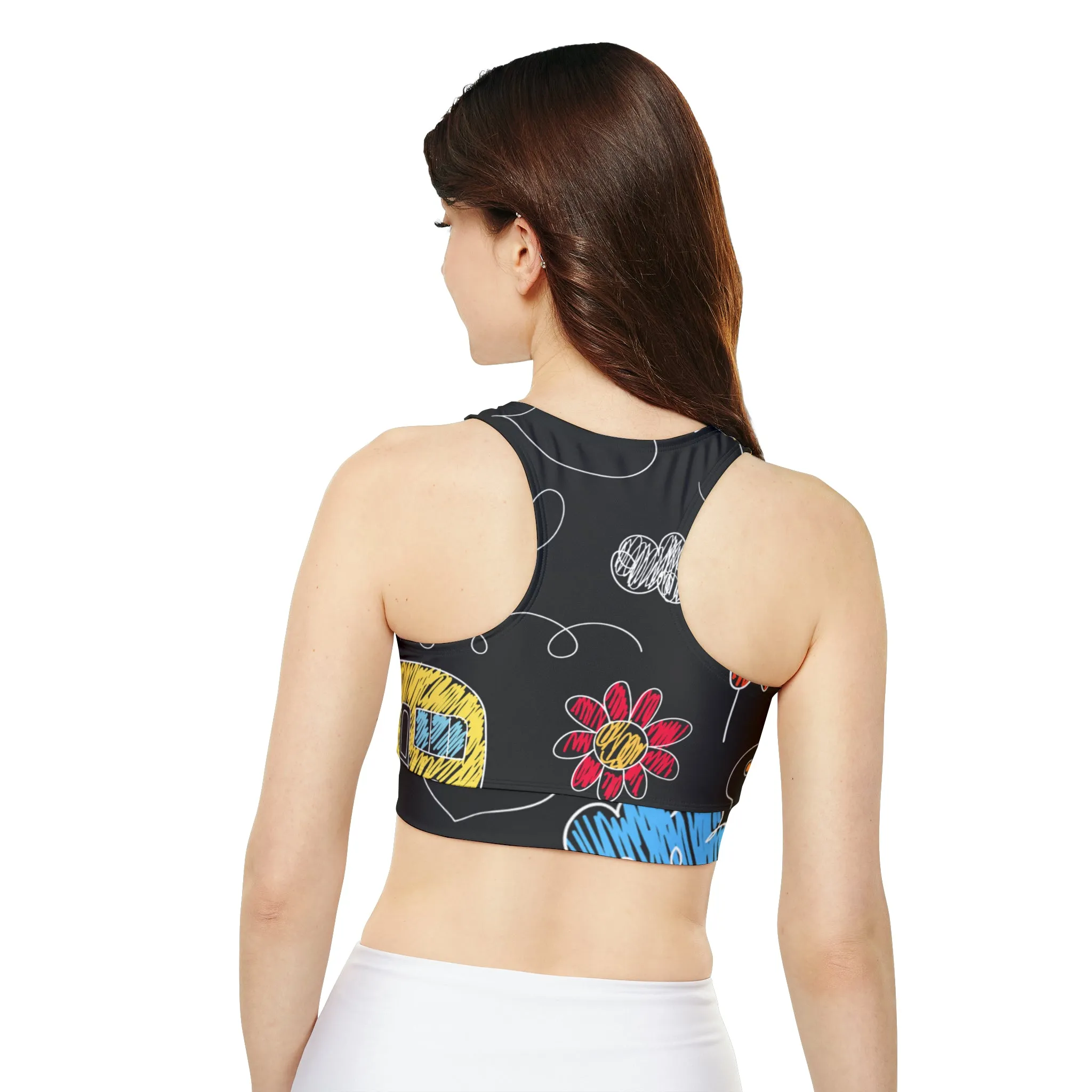 Kids Doodle Playground - Inovax Padded Sports Bra