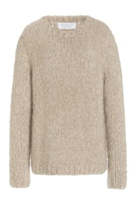 Lawrence Knit Sweater in Oatmeal Welfat Cashmere