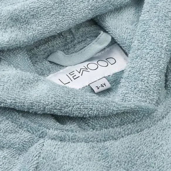 Liewood Ilja Bathrobe Poncho Mini Sea Blue