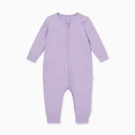 Lilac Ribbed Clever Zip Snug Fit Pajamas