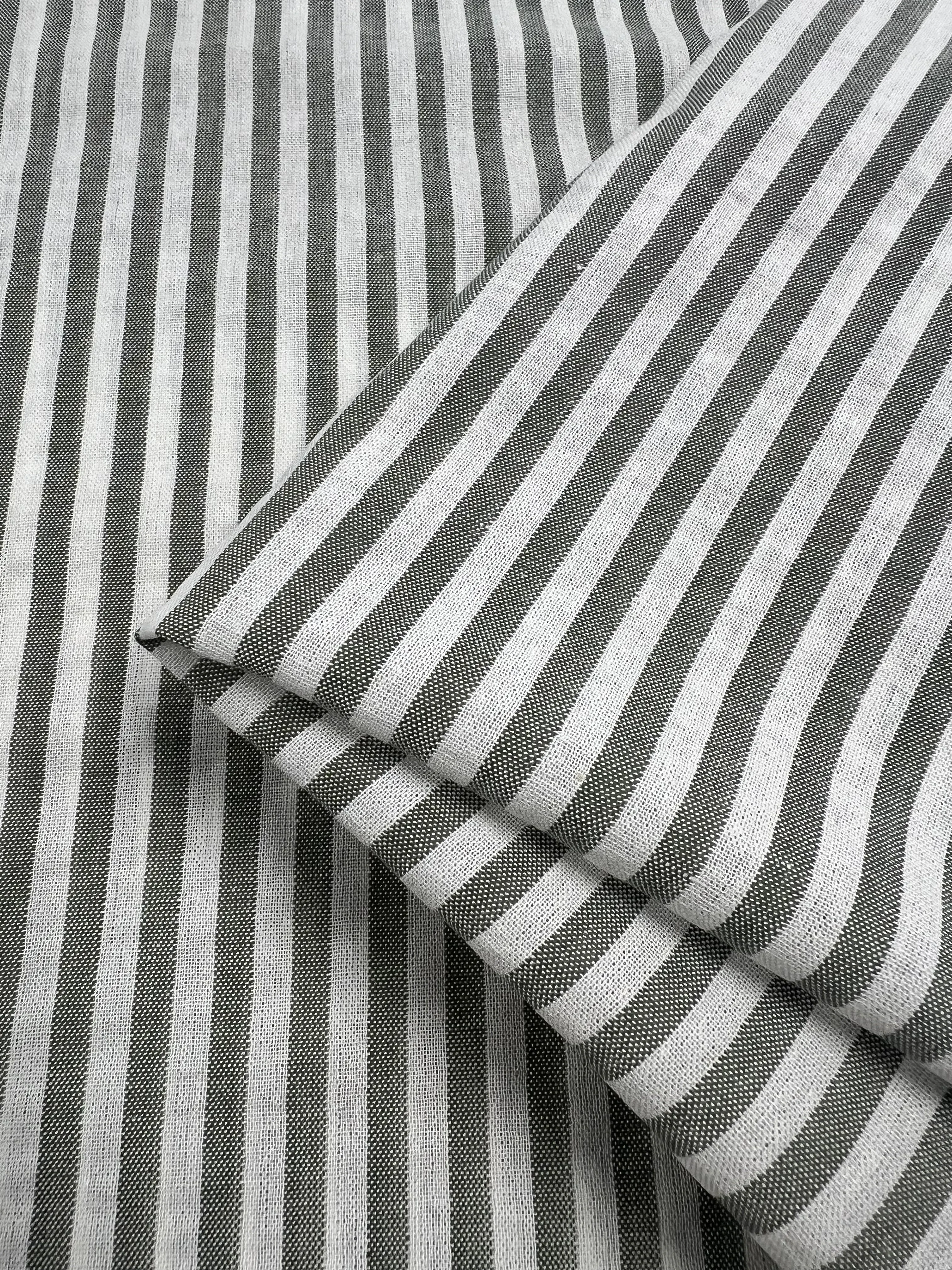 Linen Cotton -  Alfalfa Stripe - 145cm