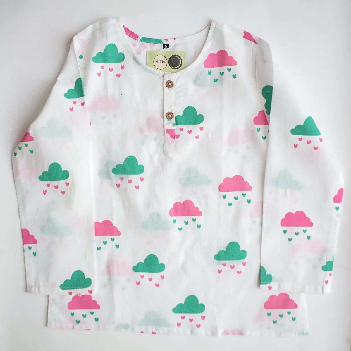 Little Clouds- Unisex Kids Cotton Nightwear