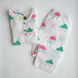 Little Clouds- Unisex Kids Cotton Nightwear