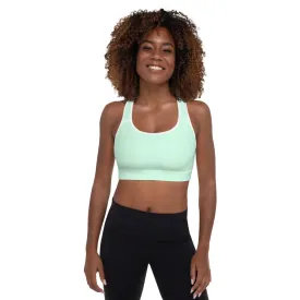 Mint Green Padded Sports Bra