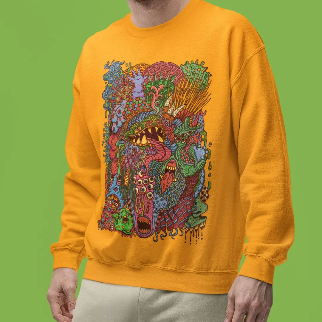 Monster Mash Jumper (Yellow / (M/L/XL)