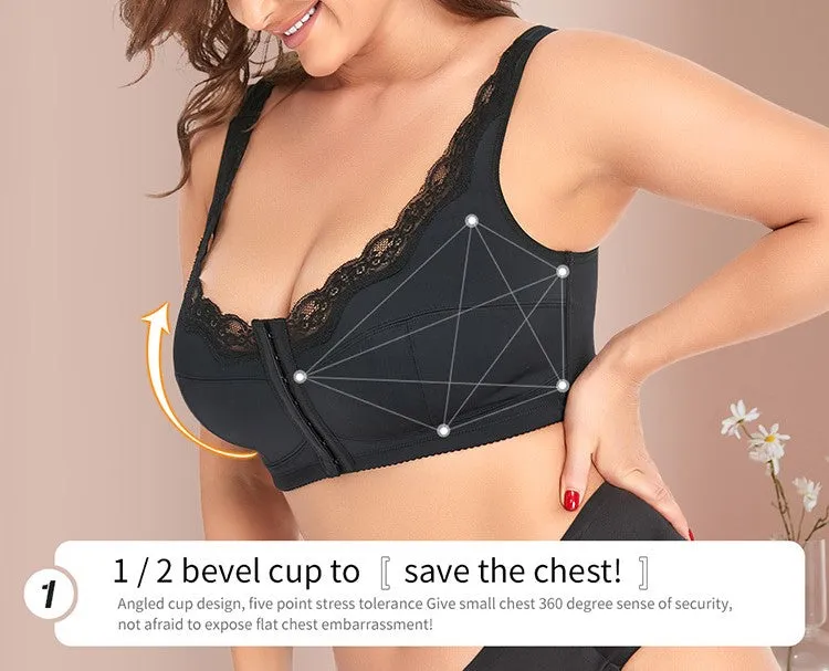 No steel ring lace large cup thin foreign trade plus size underwear European and American large size bra BCDEF cup