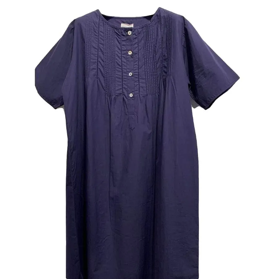 Organic Cotton Nightdress | Sunday Navy