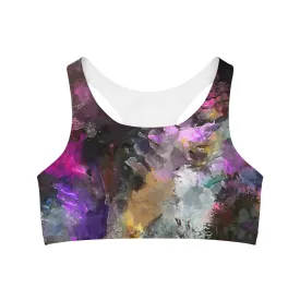 Purple Painting - Inovax Seamless Sports Bra