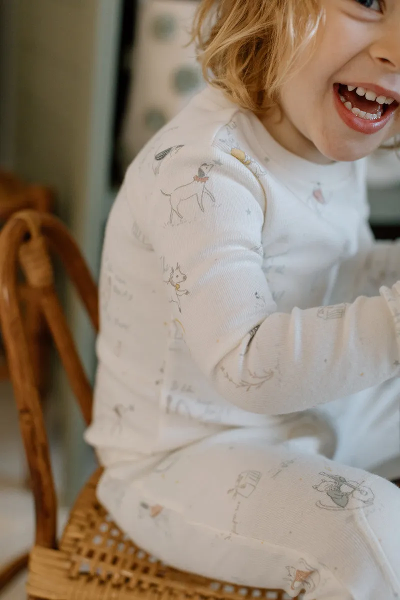 Ribbed Toddler Pajama