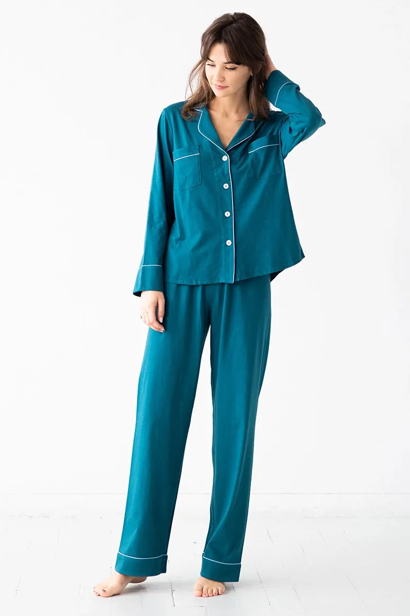 SALUA Classic Pajamas in Pima Cotton