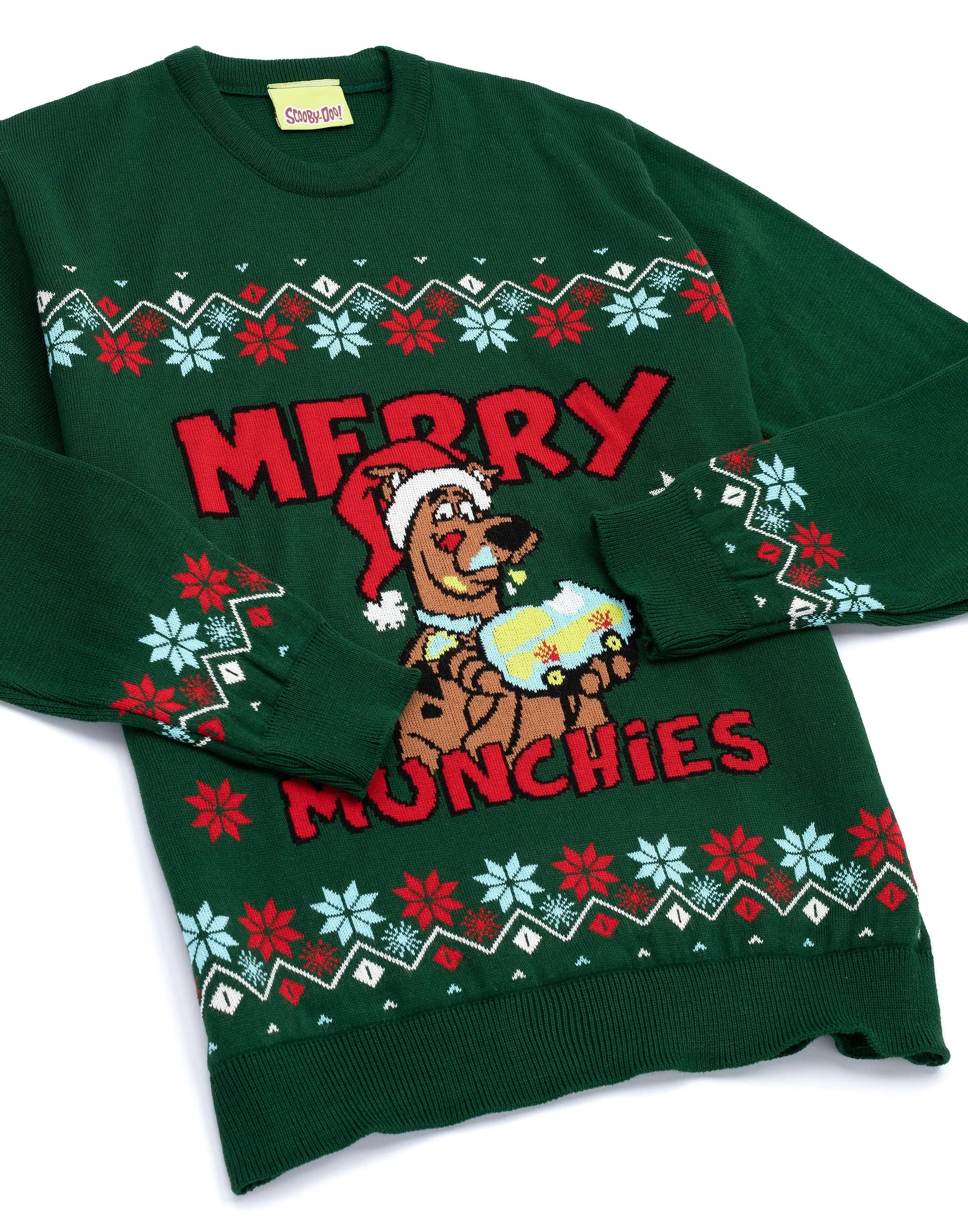 Scooby Doo Mens Knitted Christmas Jumper