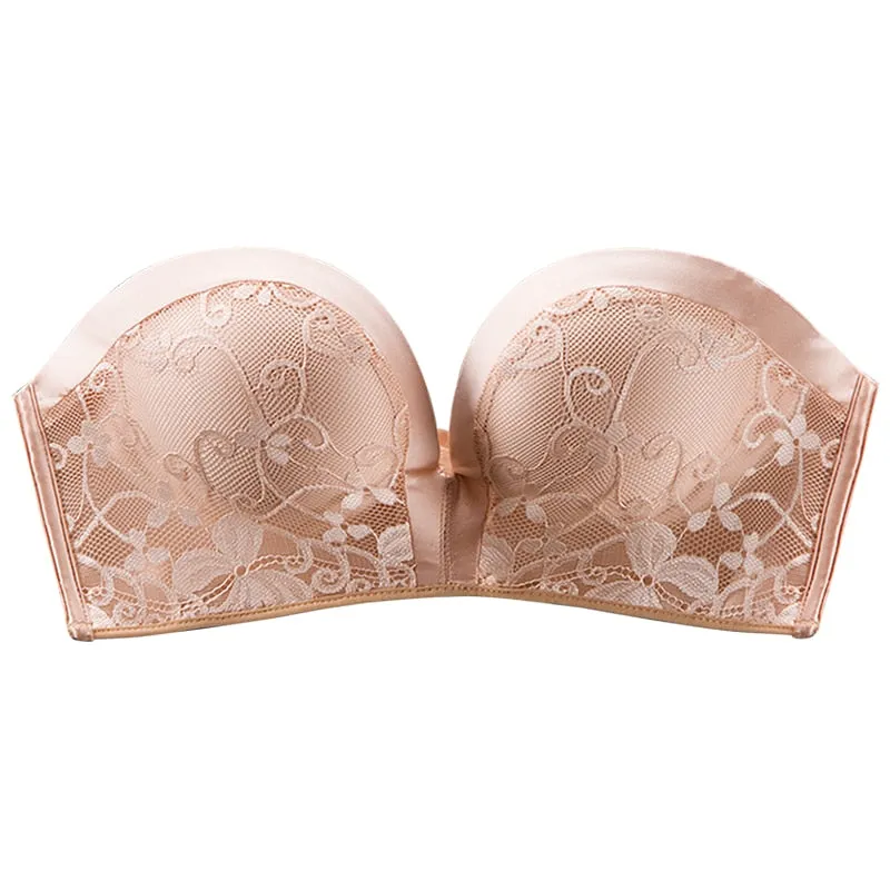 Sexy Women Strapless Seamless Push Up Bra