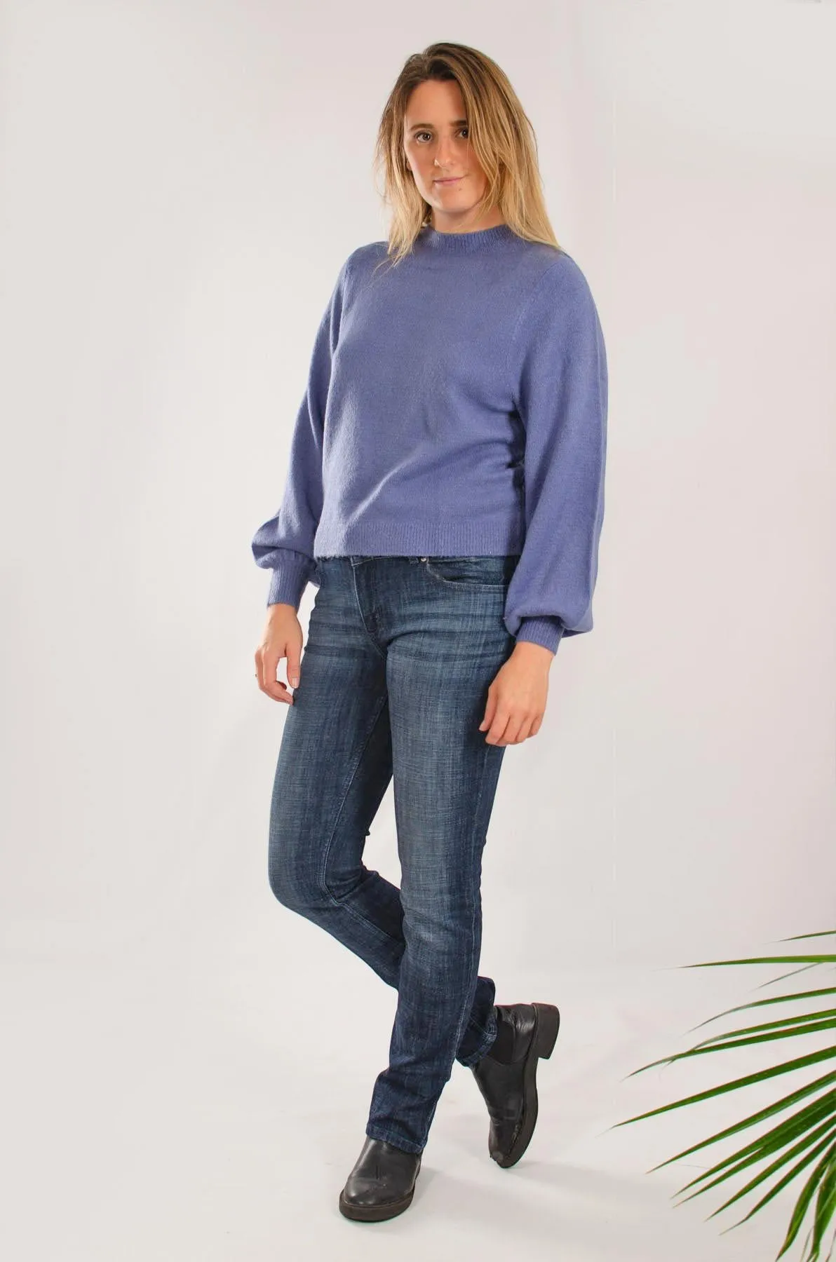 Soft Knit Puff Sleeve Jumper