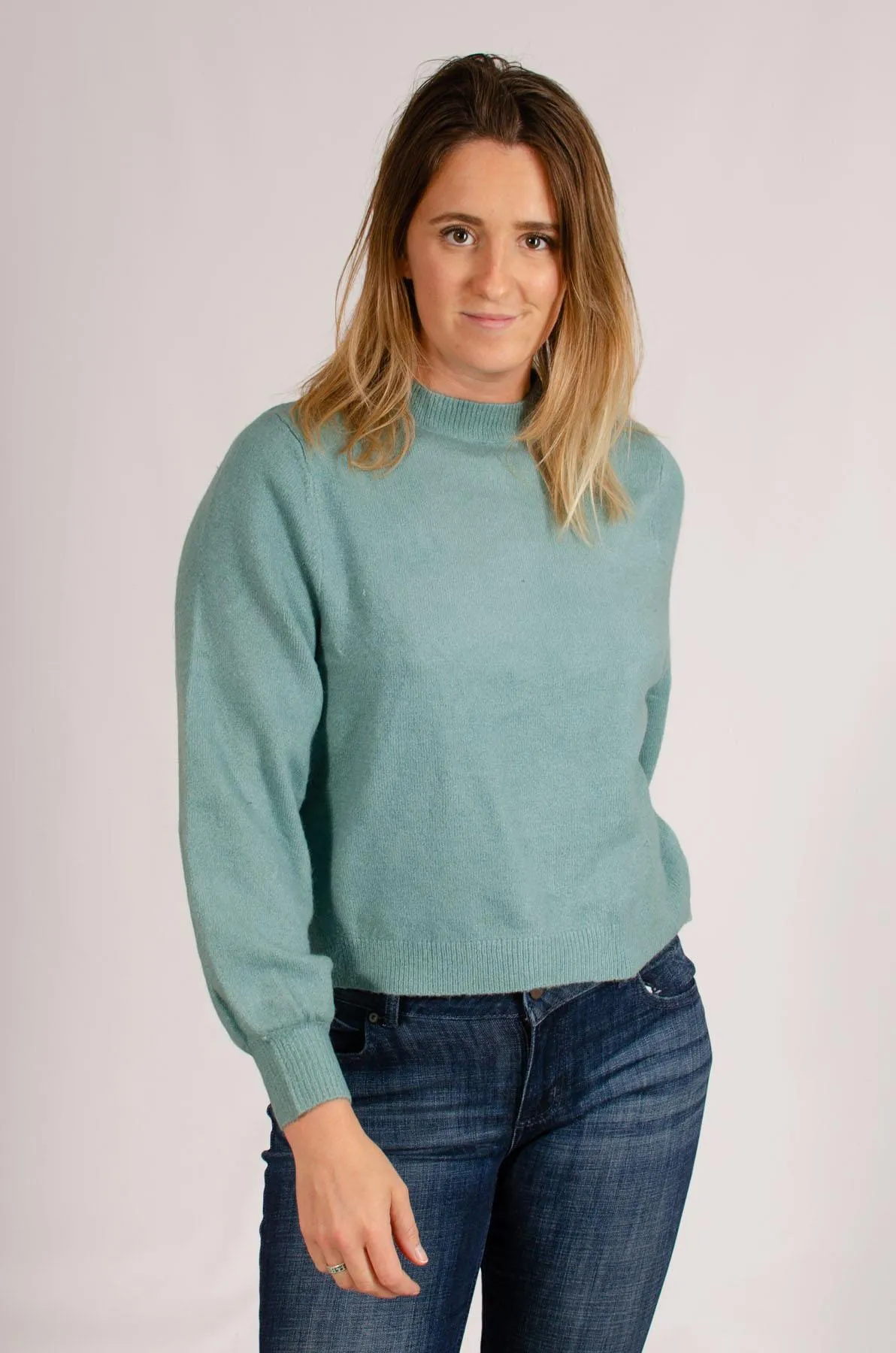 Soft Knit Puff Sleeve Jumper