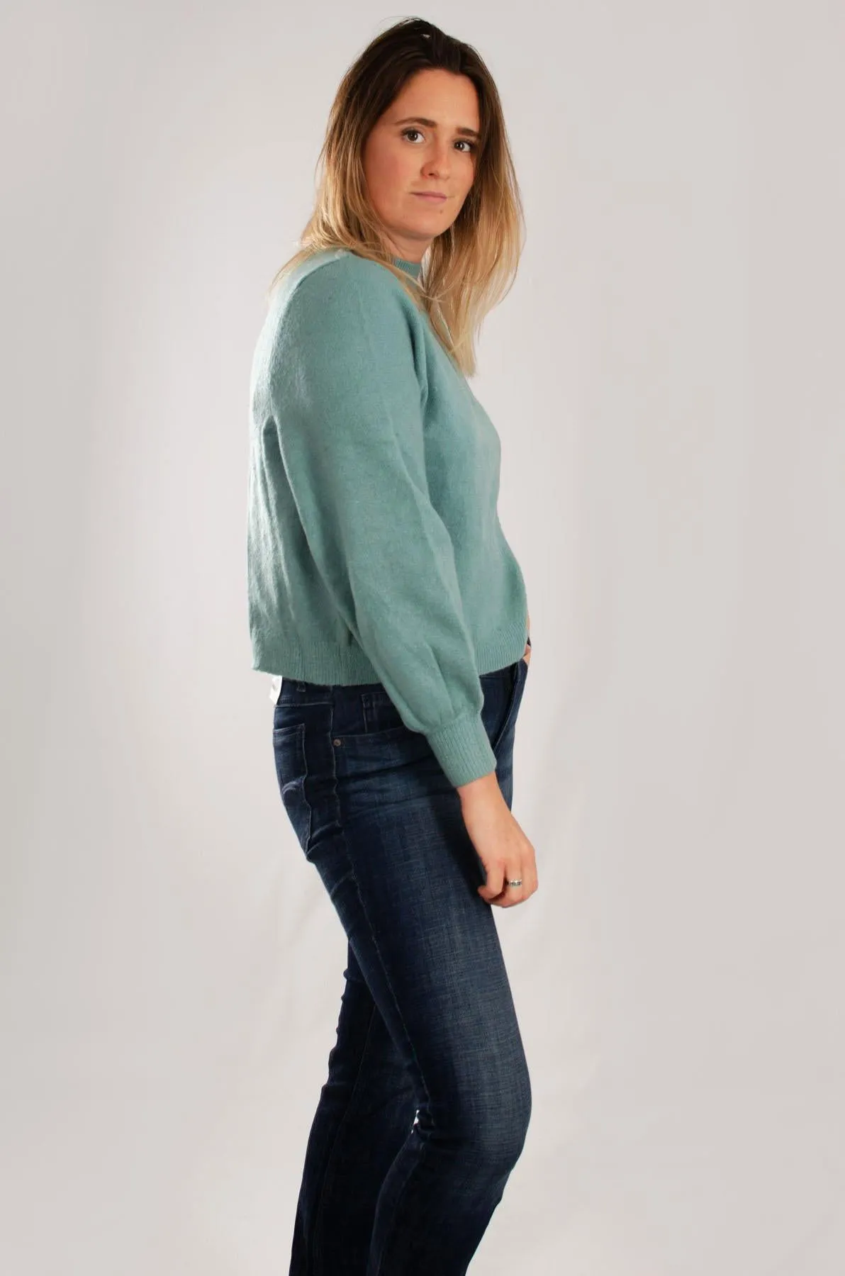 Soft Knit Puff Sleeve Jumper