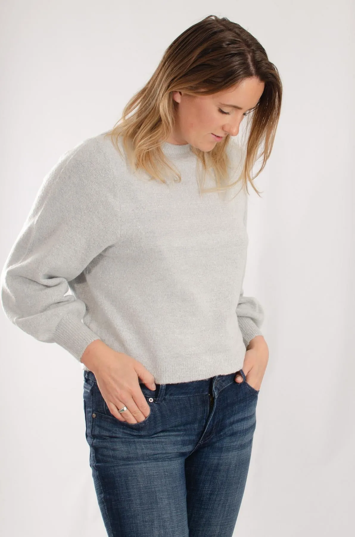 Soft Knit Puff Sleeve Jumper