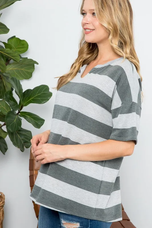 STRIPE BASIC TOP