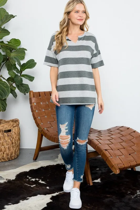 STRIPE BASIC TOP