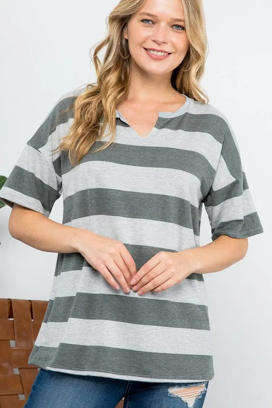 STRIPE BASIC TOP