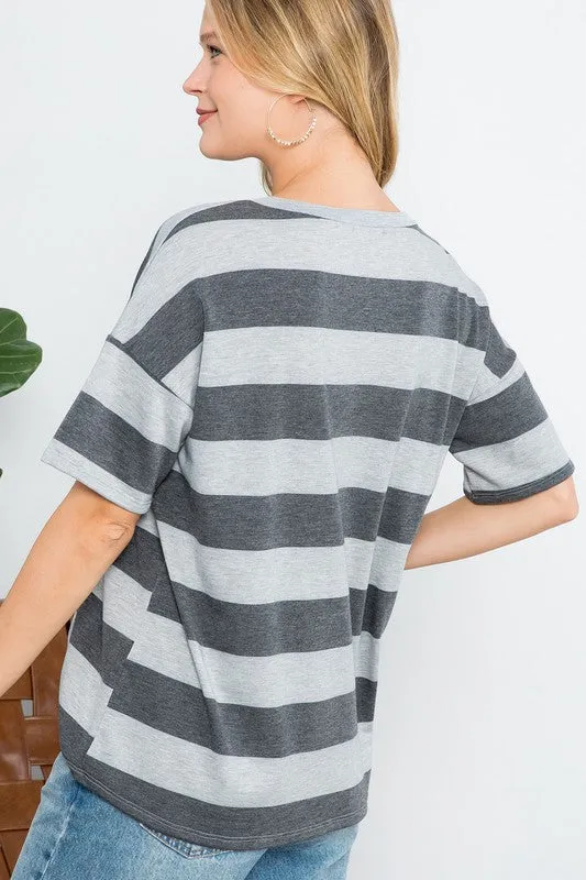 STRIPE BASIC TOP