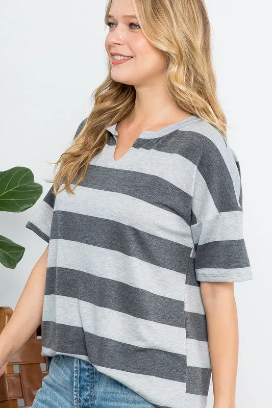 STRIPE BASIC TOP