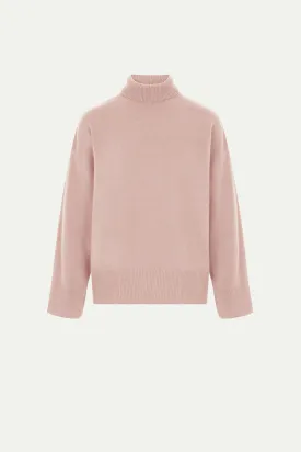 SUEDE cashmere sweater