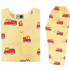 The Fire Fighter Truck- Unisex Kids Cotton Nightwear