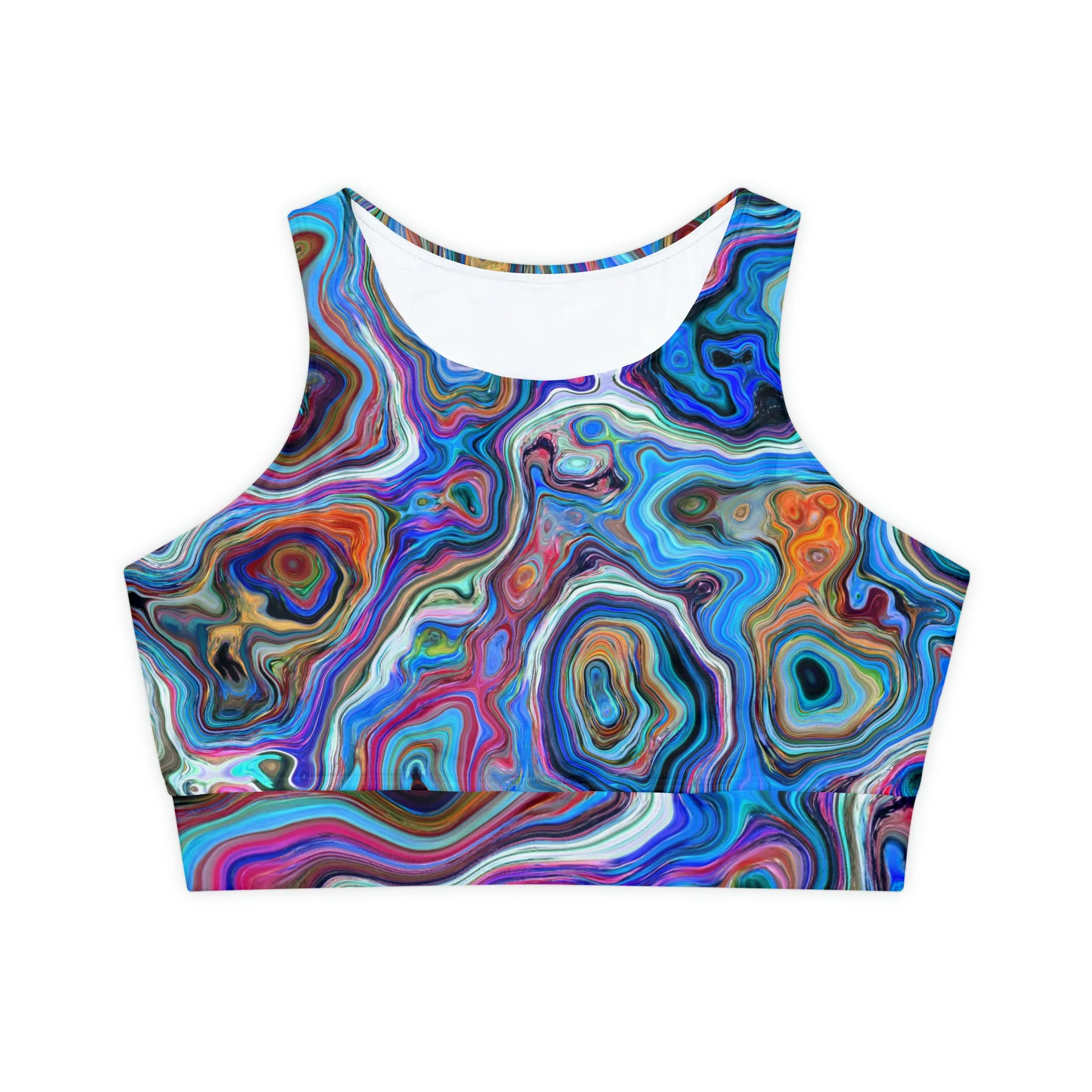 Trippy Liquid - Inovax Padded Sports Bra